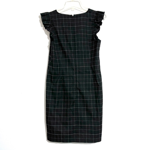 NWT LOFT Black Checkered Classic Shift Dress - Picture 3 of 10